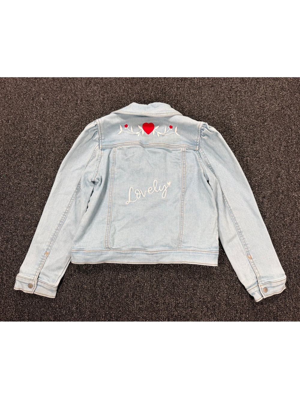 Janie and Jack Light Blue Denim Jacket for Kids Size 7/8
